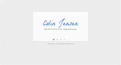 Desktop Screenshot of colinjensen.com